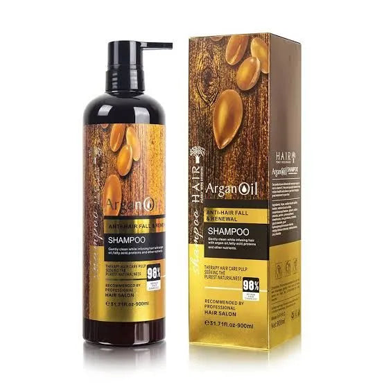 Argan Oil Extract Protein Hair Shampoo Anti-Hari Fall Renewal 900ml