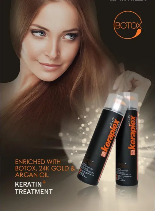 BK Botox Brazilian Keraplex plus Keratin Straightening Hair Treatment Professional Salon Curly Damaged Hair 1000ml