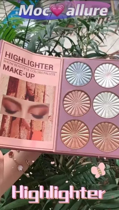 Mocullare 5 In 1 Makeup Book Palette With Eyeshadow,Blusher,Highlighter, Lipstick And Concealer