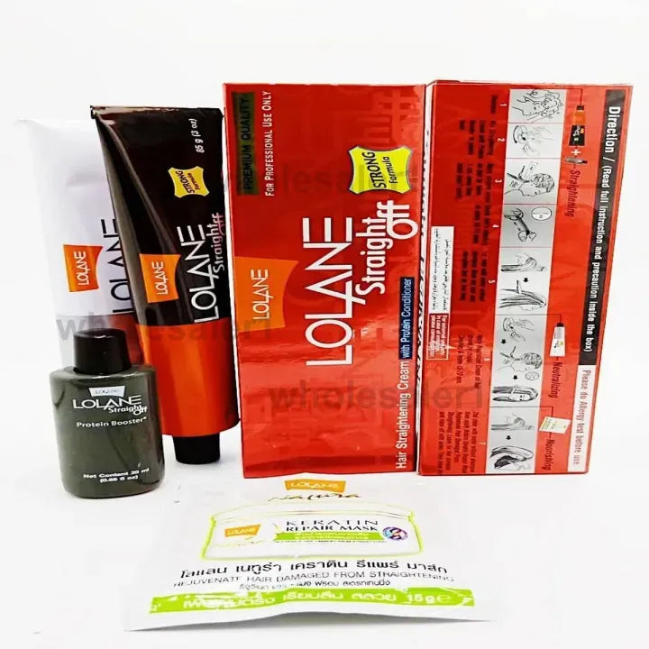 Lolane Straight Off Hair Straightening Cream Strong Large Genuine Made in Thailand