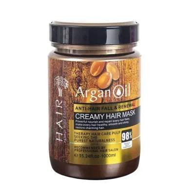 Keratin Argan Oil Anti Hair Fall & Renewal Creamy Hair Mask Repair Treatment 1000ml