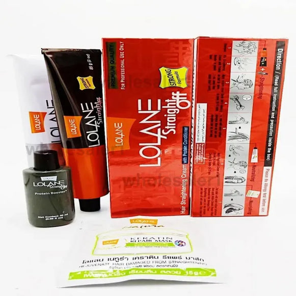 Lolane Straight Off Hair Straightening Cream Strong Large Genuine Made in Thailand
