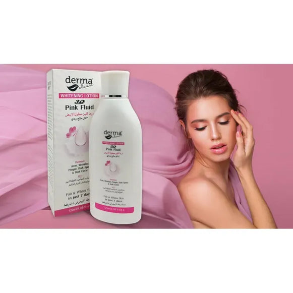 Derma Clean Lotion 3D Pink Fluid – 120ml Remove Acne And blackheads
