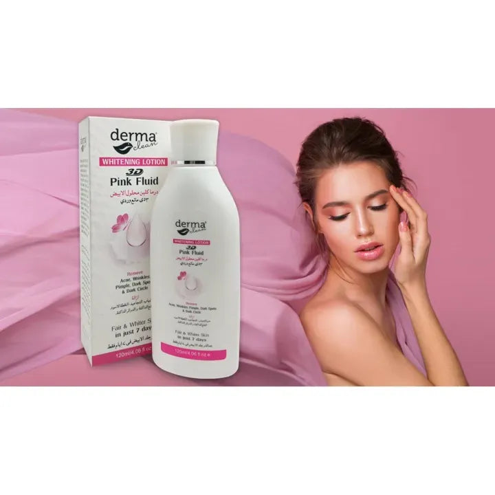 Derma Clean Lotion 3D Pink Fluid – 120ml Remove Acne And blackheads