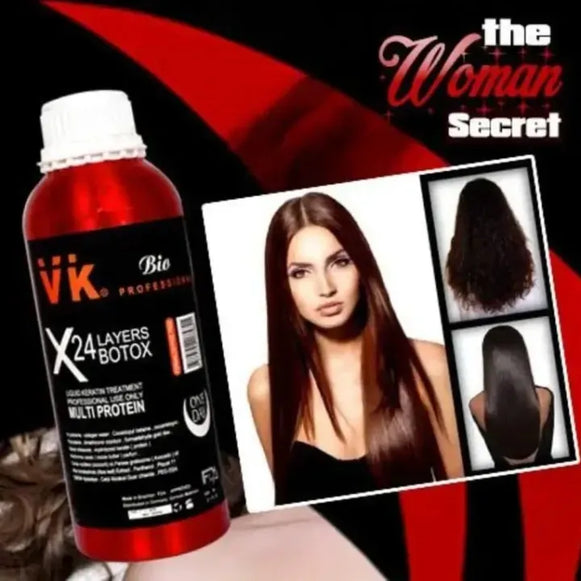 Keratin Brazilian Botox Extra Keratin Bio Professional VK X24 Layer Keratin Protein Hair Treatment
