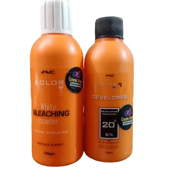 Color Pro *Whitening Bleach Set White Powder with 20vol, Made in Greece 💯 Original